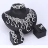 Top Exquise Dubai Kwastje Gem Sieraden Set Luxe Vergulde Kristallen Ketting Grote Nigeriaanse Bruiloft Afrikaanse Kralen Sieraden Sets1417056