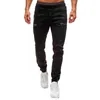 Herren Elastische Bündchen Hosen Casual Kordelzug Jeans Training Jogger Sportliche Hosen Jogginghose 2020 Neue Mode Zipper218b
