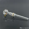 Creatieve 5,5 inch heldere rechte glazen pijp Pyrex oliebranderpijpen glazen buis oliebranderpijp voor rookbuis