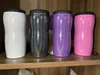 4 Colors 12OZ Can Cooler Double Vacuum Ice Cooler Curve Shaped Juice Tumbler Stainless Steel Summer Outdoor Camping Bottle Free Shipping A11