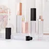 5 ml Rose Gold Lip Gloss Tubes Diy Cosmetic Container p￥fyllningsbara flaskor flytande l￤ppstift f￶rvaring flaska tom fyrkantig l￤ppglansplast