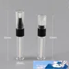 4.5ml transparant + zwarte lip glanzend buis / fles, lege ronde mini twist pen, wegwerp plastic dial up pen met silicium tip f2227