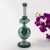 light green 8.6inch recycler dab rig glass water bongs 14mm joint hookahs for smoking accessories
