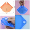 Mask Förvaringslåda Ansiktsmask Keeper Food Grade Silikonhållare Mouth Clip Folding Case Folder Bag Protective Organizer Anti Damm DHL