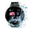 D18 혈압 심장 박동 트래커가있는 스마트 손목 밴드 팔찌 웨어러스 웨어러블 기술 모든 사람들을위한 방수 Smartwatch