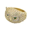 Модное кольцо в стиле хип-хоп «Сова» для мужчин и женщин Кольцо с микрошипами из циркона Iced Out Hip Hop Ring5574980