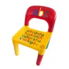 Home Other Furniture Kids Baby Table Chair Set Children Play Letter Education Learning Activity Study Yellow & Red Pattern with Letters