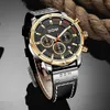 Dom Sapphire Sport Watches for Men Top Brand Luxo Militar de couro Militar Watch Relógio Cronógrafo WristWatch M1320DBL1M CX25491821