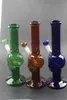 Bong d'acqua in vetro teschio Narghilè 15 pollici 3 colori Scheletro olio dab rig per fumare chicha shisha