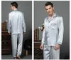 Luxury Spring Mens Silk Pyjama Set Pyjamas Men Sleepwear Sleeping Style Silk Nightgown Home Male Satin Soft Cozy for Sleeping