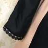 Usine directe F8849-2 Musulman Brodé Robe Abaya Robe élégante de lace de dentelle vend bien