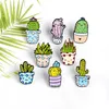 Cactus Cute Small Funny Enamel Brooches Pins for Women Demin Shirt Decor Brooch Pin Metal Kawaii Badge Fashion Jewelry