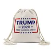 Trump Draws Rope Bags 24 Styles Storage Bag 2020 US Presidential Election Trump Campaign Pattern Shopping Bag Beach Bag DA682