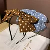 Haarschmuck für Frauen Korea Haarschmuck Gesicht waschen Polka Dot Vielseitiger Kopfschmuck Einfache frische große Schleife Druck Haarnadel Großhandel