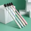 4 colors wheat straw toothbrush Soft Nylon Capitellum Toothbrushes for Hotel Travel Tooth Brush drop shipping
