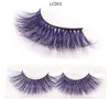 25mm Colored 5D Mink False Eyelashes 17styles thick Eyelashes Luxury Colorful Natural Cosplay Imitated Mink thin Eyelashes 1box=1pair