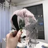 2021New Fashion Width Hair Hoop Sexy Lace Tyg Utsmyckad Big Star med Tassels Vacker design huvudband grossist