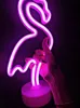 Moda LED Neon Sign Light Vacanza Natale Festa Romantica Decorazione di nozze Camera dei bambini Decorazioni per la casa Flamingo Moon Unicorn Heart215e