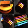 Nouveauté éclairage LED clignotant poignet brassard brassard sangle ceinture de sécurité pour la course de nuit Fluorescent cyclisme main