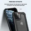 Telefonväska till iPhone 11 Pro XS Max 7 8 6 SE2 Stocktät Silikon Bumper Drop Protection Fiber Texture Pattern Back Cover