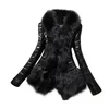 Nowe futro damskie Designer Kobiety Ciepłe Fur Collar Coat Skórzany Gruba Kurtka Płaszcz Parka Sztuczny Abrigo Mujer # 7