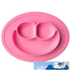 Ciotole in silicone per bambini Piatti per bambini Silicone per alimenti antiscivolo Ciotola carina Kid Baby One Piece Piatto da pranzo Tappetino 7 colori DBC BH3089