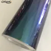 Gloss Chameleon Vinyl Wrap Glossy Metallic Vehicle Film Wrapping Foil Purple to Blue Stretchable Air Release DIY Decals size 1.52x20M 5x65FT