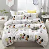 4pcs bedding cotton set super children adult king duvet cover set Fashion bed sheet grey polyester duvet luxury sets