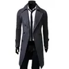 Men's Trench Coats Men's YG6183 Wholesale 2022 Winter Fashion Leisure Woolen Cloth Big Yards Long In The Coat1