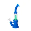 Colorful Silicone Bongs Hookahs Percolators Inline Perc Removable water pipe bong with pipes hookah box