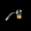 Ongles Banger thermochromiques à quartz fumé avec joints givrés tout-en-un mâles et femelles Suitfor Glass Bongs Dab Rigs