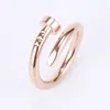 2020 new nail titanium steel ring women039s fashion stainless steel jewelry Web celebrity allmatch fashion ring4850095