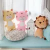 75 cm Kawaii Lion Tiger Pluszowe Długie Poduszki Zabawki Miękkie Cartoon Zwierząt Nadziewane Lalki Spanie Poduszki Poduszki Przyjaciele Prezent Urodzinowy