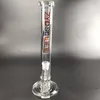 11.8 inch Rechte Glazen bong waterpijpen dap rig Honingraat Prec Precolator bubble waterleidingen bongs voor rook accessoire met logo ZYD