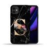 Custom Letter Customized Initial Marble Flowers Black Silicone Phone Case Cover For iPhone 11 Pro Max X XS Max XR 6 6S 7 8 Plus