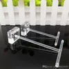 Free Shipping 5Sets(2pcs/Set) Band Clear Organic Glass Earring Jewelry Holder Display Stand, Fashion Jewelry Display