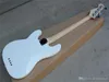Beyaz Pickguard, Maple TUŞE ile Fabrika Özel Beyaz 4 Strings 20 Perde Elektrik Bas Gitar, özelleştirilebilir