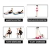 Fitness 4 Tüp Direnç Bantları Lateks Pedal Egzersiz Sit-up Çekme Halat Genişletici Elastik Bantlar Yoga Ekipmanları Pilates Egzersiz