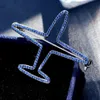 Bling Bling Avión broche del Rhinestone Mujeres broche cristalina Aviones Traje Pin de la solapa de la manera joyería y accesorios para el regalo del partido