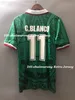 1998 メキシコレトロヴィンテージブランコタイ品質 98 ヘルナンデスサッカーユニフォームユニフォームサッカーユニフォームシャツ刺繍カミセタサッカー