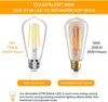 Antieke vintage LED-gloeilampen, ST64 2W 4W 6W 8W Edison LED-lamp Daglicht Wit 4000K, E26 Medium Base LED Filament Bollen