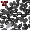 MICUI 300st 6 10mm Mix Color Drop Rhinestones Flat Back Acrylic Gems Crystal Stones Non Sying Pärlor för DIY -kläder ZZ707294V