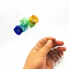 QBsomk Wax Pyrex Glass Oil Burner Pipes Filter Clear Glass Oil Burner Rolling Paper Hand Pipes Glass Pipe Oil Nail Pipe