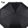 Fullautomatic Umbrella Multi Colors Прочная длинная ручка тройная бизнес -зонтик пользовательский творческий дизайн зонтик DH7813656