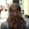 Alyxuy New Fashion Simple Round Hairpins Jewelry Girls Girls Metal Circle ClipsウェディングパーティーヘアアクセサリーH4082916