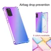 Gradient Shockproof Crystal Soft TPU Ultra Slim Protector Case Cover For Samsung S10 S20 PLus S20 Ultra Note 10 9 phone case Cover