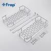 Frap Nuovi scaffali da bagno Spazio in alluminio 2 livelli Mensola angolare Doccia Caddy Storage Shampoo Cestino Supporto da cucina a parete Y380152 T208198969