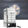 ce Large 5 Layers Steamed Stuffed Buns Cabinet Square Steaming Machine Electric Heating Steamer Display Cabinet333I