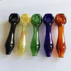 5 Inch Skull Shape Glass Oil Burner Pipes Colorful Hand Spoon Smoking Pipe Oil Dab Rigs Tobacco Pipes For Smoking