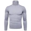 E-BAIHUI Men Autumn Winter Turtleneck Long Sleeve Slim Pullover Sweater Shirt Blouse Top Fashion Pullover